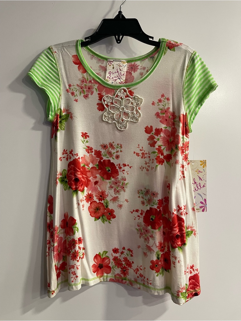 New Pink Vanilla Girl Short Sleeve Shirt